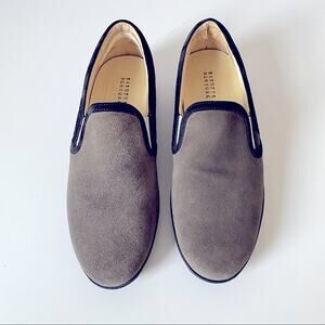 Barney’s New York Gray Suede Slip On Sneaker 40 10